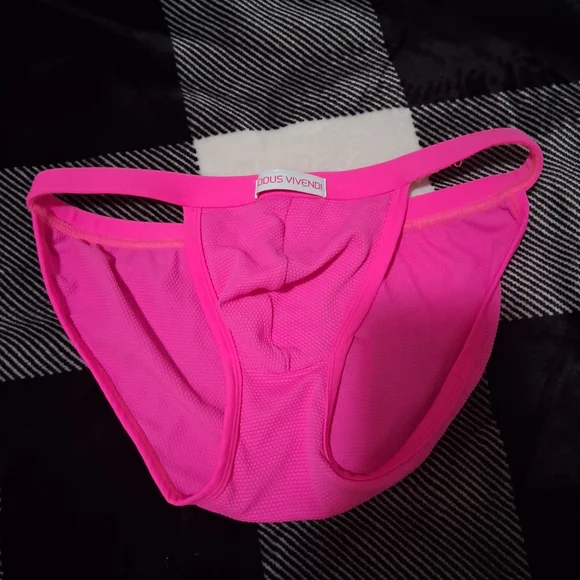 Pink Swim Briefs - Picture 2 of 6